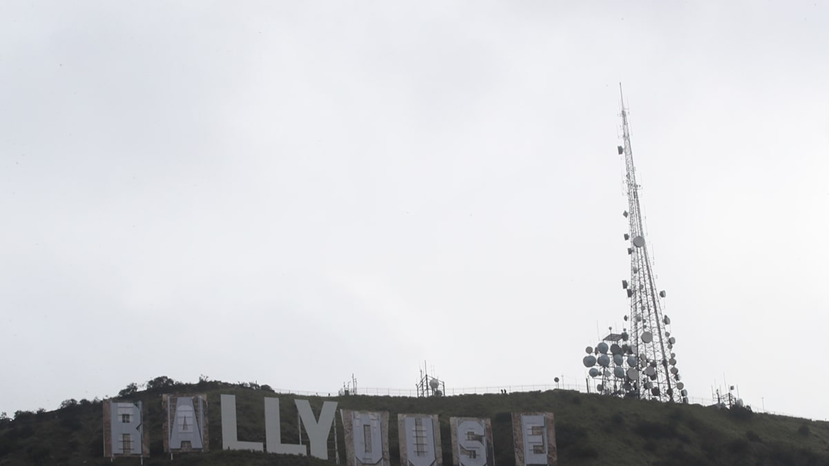 Hollywood sign transforms into 'RAMS HOUSE' in Hideously Slow Pace