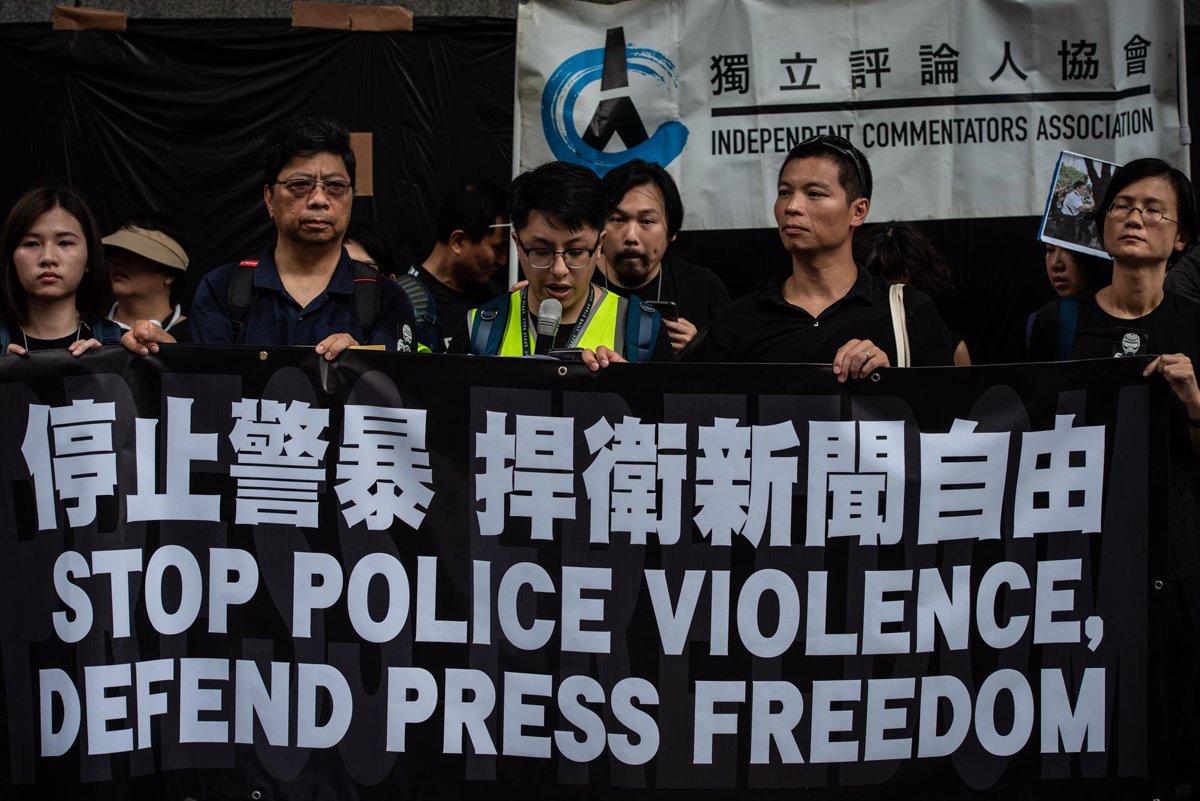 China - The International Federation of Journalists is "deeply" concerned about the lack of press freedom in Hong Kong.