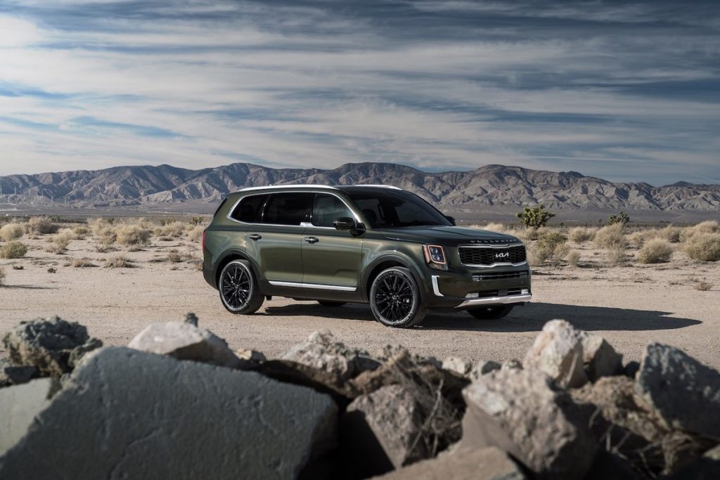 The 2022 Kia Telluride gets the highest score in Consumer Reports