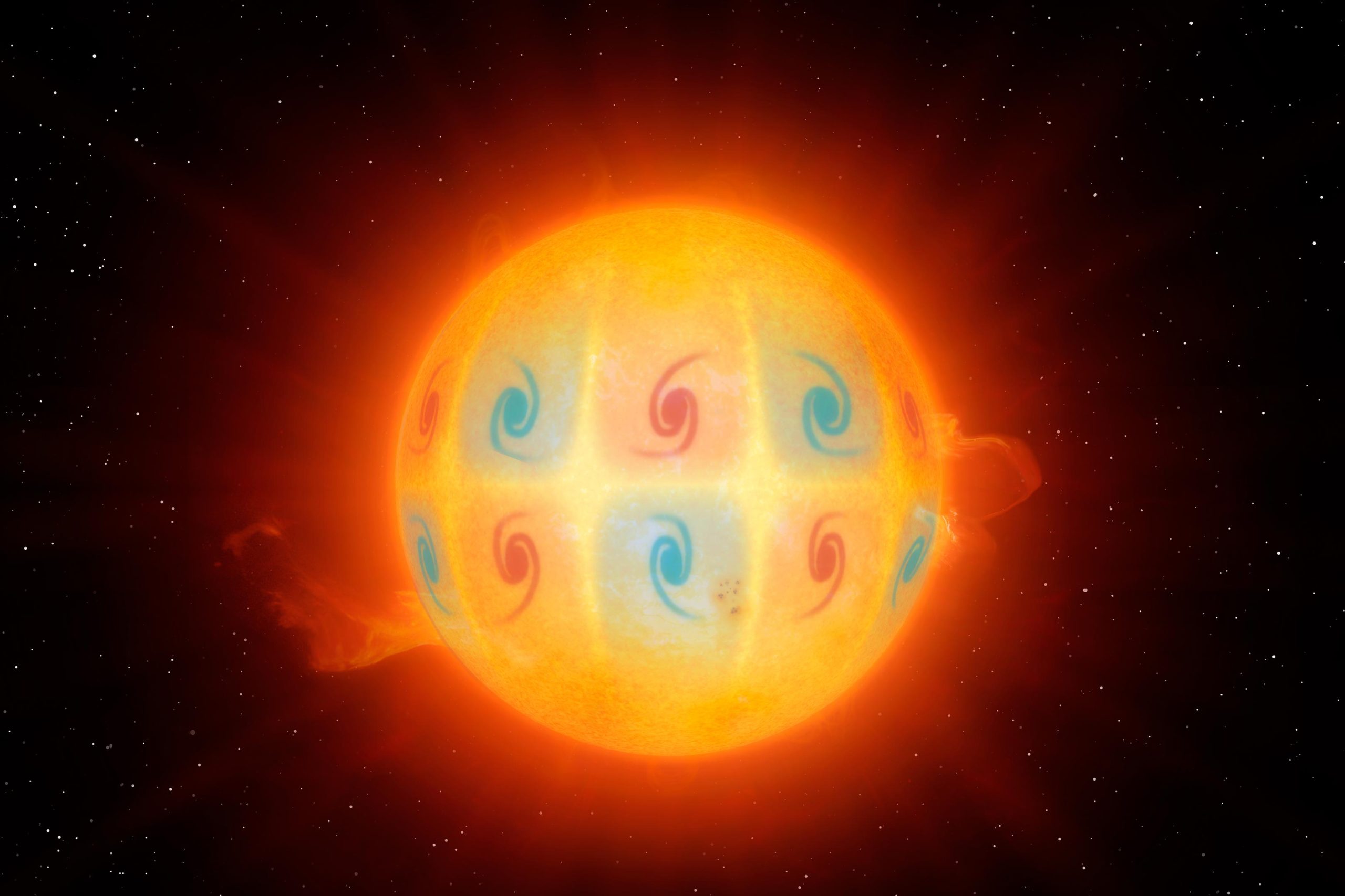 The discovery of mysterious circular waves in the sun - incredible speed that defies interpretation