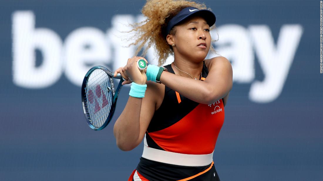 Naomi Osaka has reached the Miami Open final for the first time since 2021