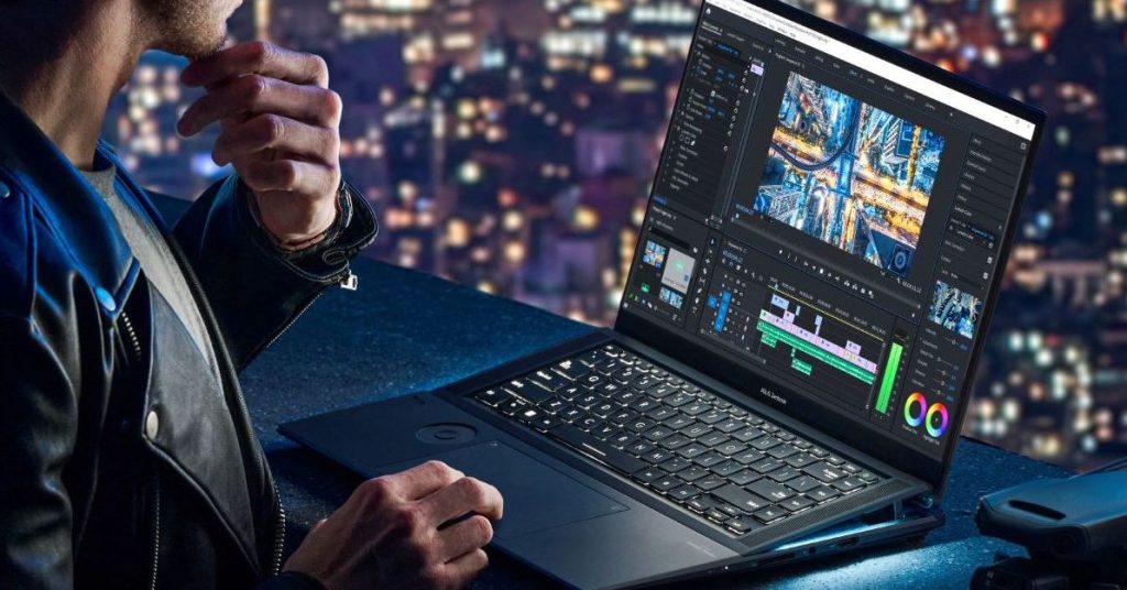 Asus' new Zenbook Pro 16X OLED lifts the keyboard tray completely when the lid is lifted