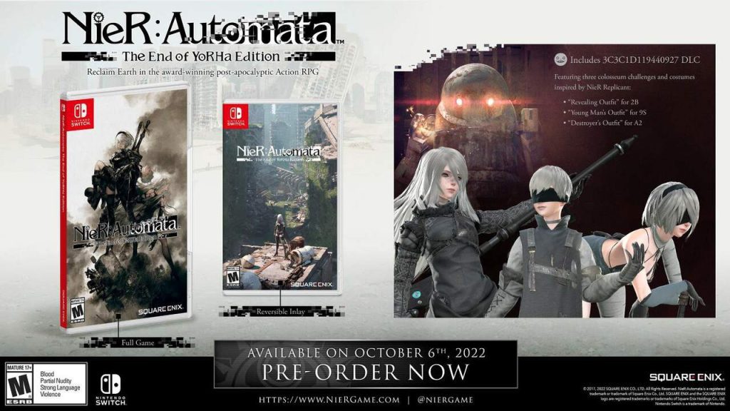 Here's your first look at NieR: Auto Physical Switch Edition, pre-order now