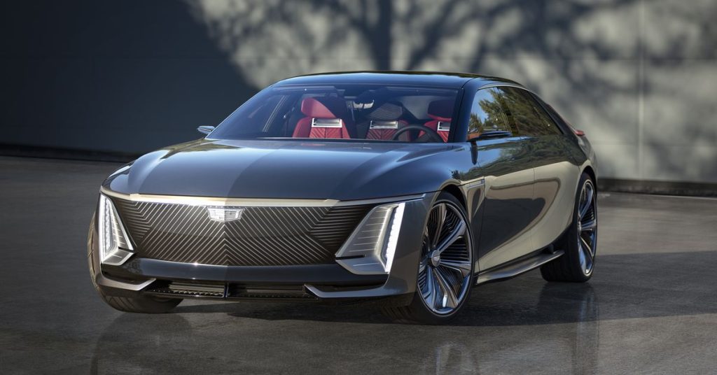 Here's your first full look at the Cadillac Celestic's ultra-luxury electric sedan